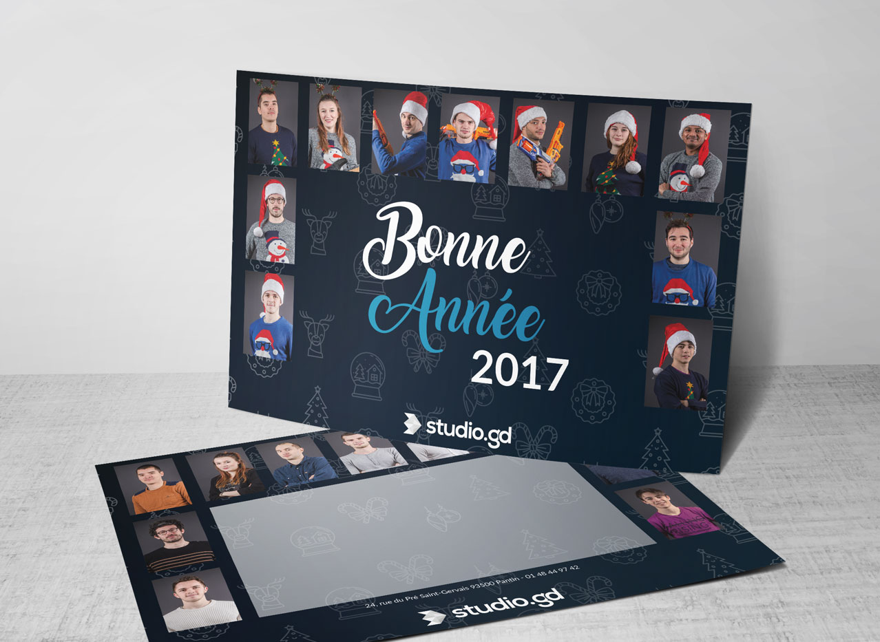 La carte de voeux 2017 de Studio.gd