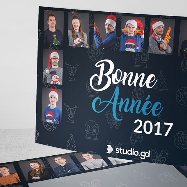 La carte de voeux 2017 de Studio.gd