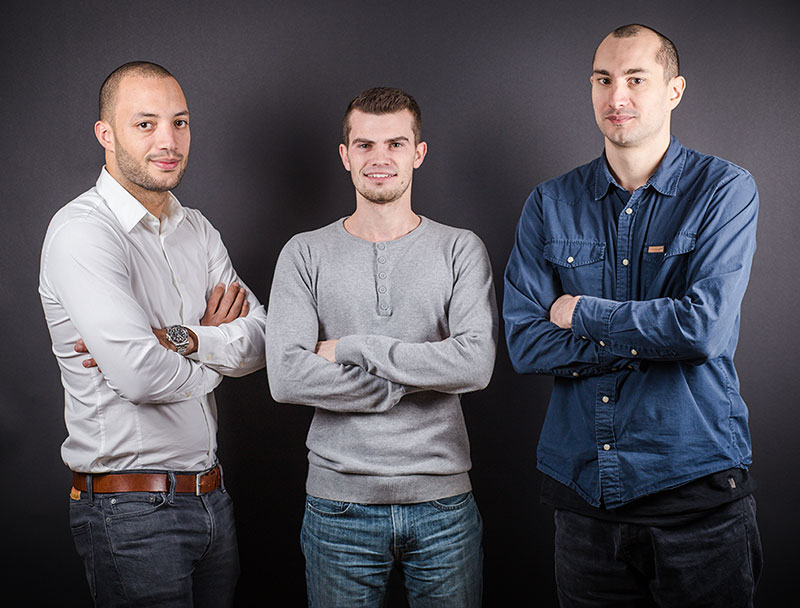 De gauche à droite : Albert Bod, directeur clientèle associé, Antonin Brunon, directeur clientèle associé, et Sylvain B, directeur technique associé